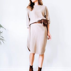 Uniqlo Waffle Sweater Dress